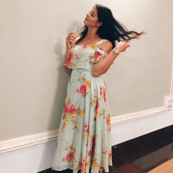 ASOS Dresses & Skirts - Cold Shoulder Floral Print Dress